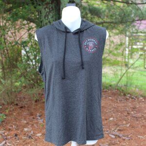 Gas Monkey Women’s Grey Hooded Muscle Tank, Size small